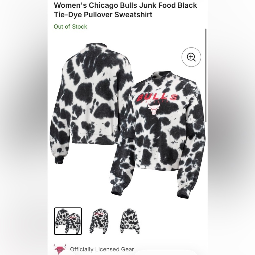 Junk Food Clothing Black and White Tie-Dye Top website $45